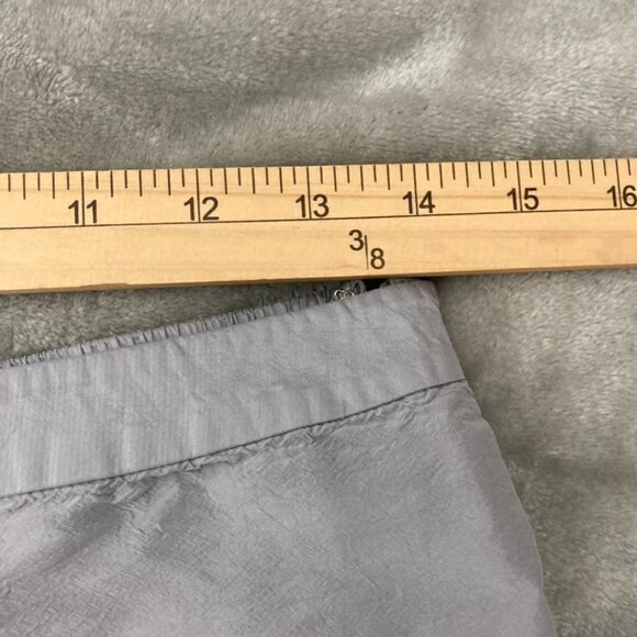 Bloomingdale's 100% Silk Grey Trouser Pants Vintage Size 8 Side Zip Closure - Picture 6 of 8